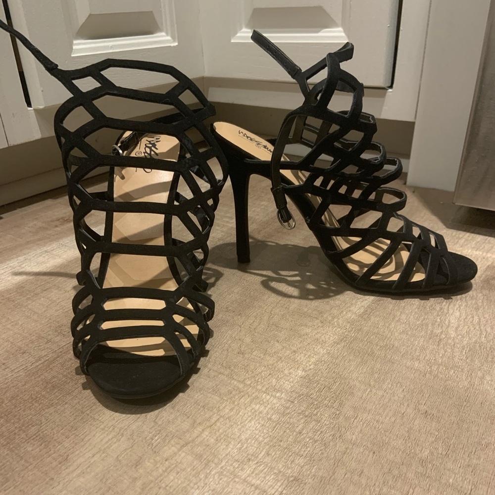 Mossimo Black Strappy Heels